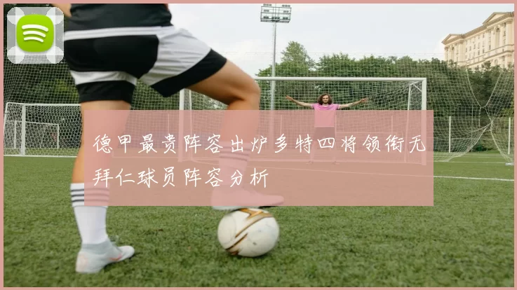 德甲最贵阵容出炉多特四将领衔无拜仁球员阵容分析