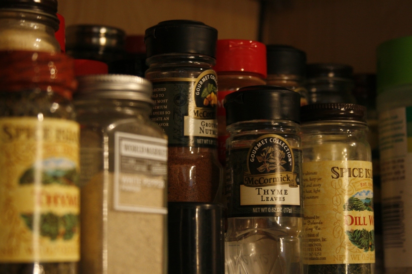My "modern" spice cabinet