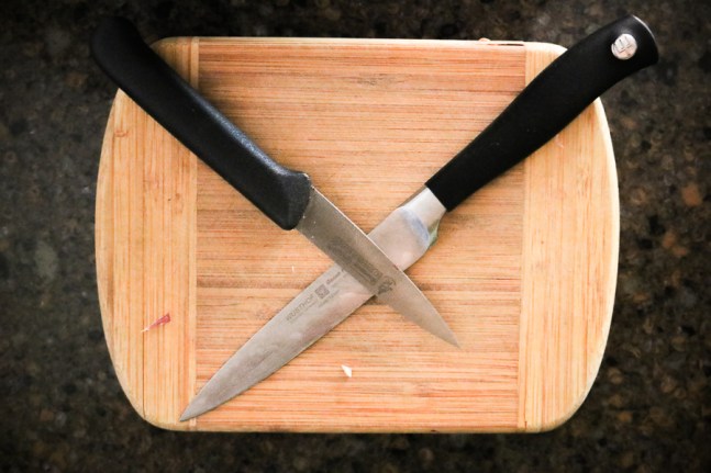 knife and board